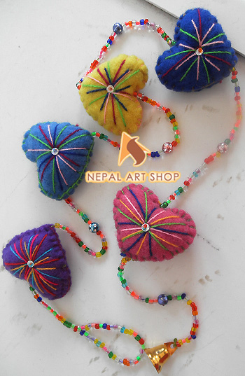 felt crafts, felt creations, colorful felt crafts, Nepal Art Shop, 1000+ felt craft products