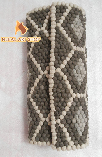 wool felt balls, floor rugs, handmade rugs, Nepal Art Shop, pure wool rugs, felt craft