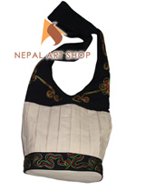 Cotton bag, Crossbody bag, Cotton BOHO Bag, Cross Body Bags, Boho bags, cotton shoulder bag, Nepali fabric bags, Nepali cotton shoulder bag, Nepal bags supplier