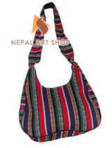 cotton sling bags, cotton sling crossbody bag, cotton sling bags supplier, cotton boho bags made in Nepal, Nepal cotton bags wholesaler