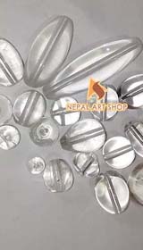 Clear Beads for Jewelry clear beads, clear faceted beads, recycled glass beads, recycled glass beads wholesale, spacer beads, jewelry making