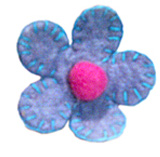 brooches, handmade felt brooches, Felt hair clip, Felt craft brooches, Felt flower brooches