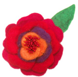 brooches, handmade felt brooches, Felt hair clip, Felt craft brooches, Felt flower brooches