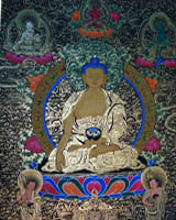 shakyamuni buddhism, tibetan art, thangka painting, buddhist painting, tibetan thangka painting