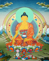tibetan buddha, shakyamuni buddha, thangka art, 
shakyamuni thangka painting