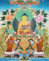 buddhist art, buddhist meditation, shakyamuni buddhism, tibetan art, thangka painting