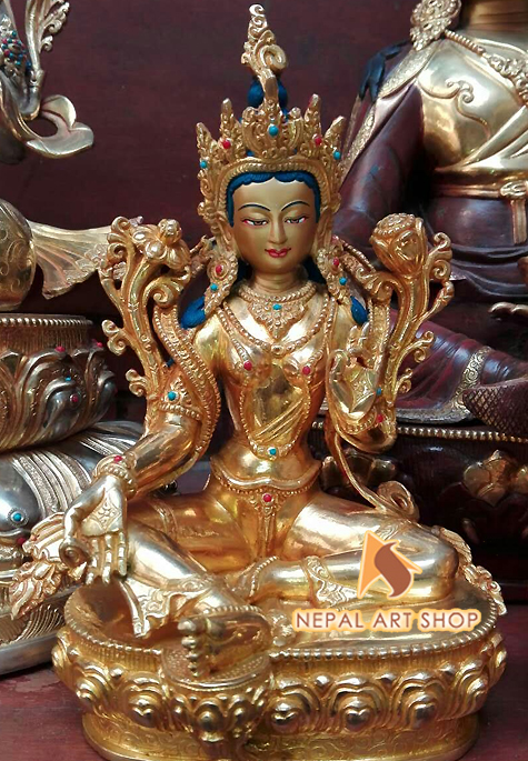 Goddess Tara, White Tara, Green Tara, Tara sculptures, Tara Figure, Tara Statues, Tibetan Tara Statue,  handmade statue in Nepal,
Tara statue in nepal, Statue Wholesale Exporter made in Nepal