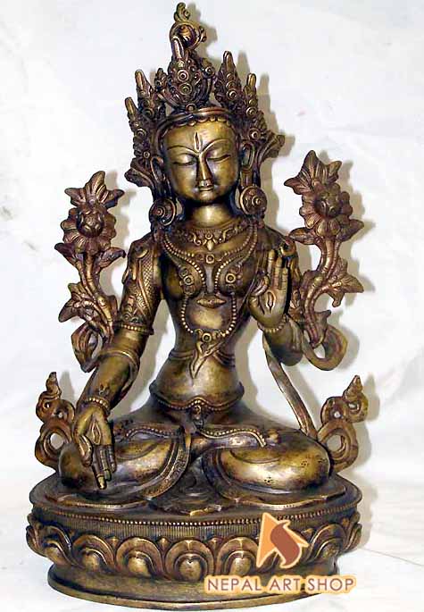 Goddess Tara, White Tara, Green Tara, Tara sculptures, Tara Figure, Tara Statues, Tibetan Tara Statue,  handmade statue in Nepal,
Tara statue in nepal, Statue Wholesale Exporter made in Nepal