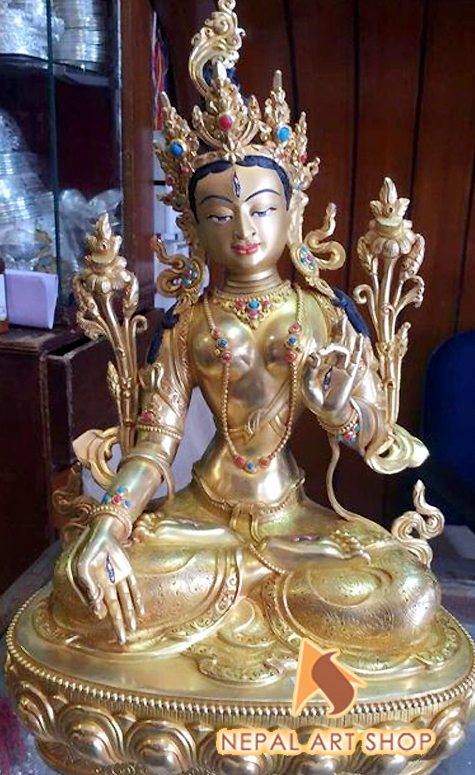 Goddess Tara, White Tara, Green Tara, Tara sculptures, Tara Figure, Tara Statues, Tibetan Tara Statue,  handmade statue in Nepal,
Tara statue in nepal, Statue Wholesale Exporter made in Nepal