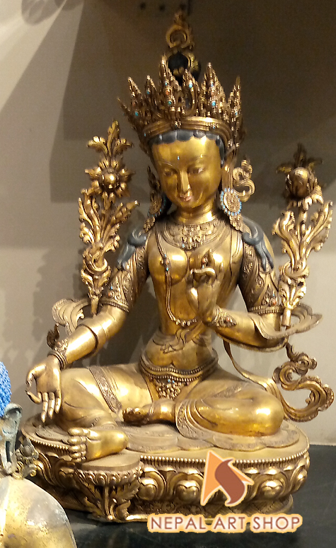 Goddess Tara, White Tara, Green Tara, Tara sculptures, Tara Figure, Tara Statues, Tibetan Tara Statue,  handmade statue in Nepal,
Tara statue in nepal, Statue Wholesale Exporter made in Nepal