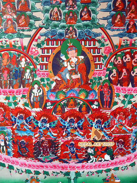 Guruchoksing Thangka Painting, Handmade Tibetan Art, Nepal Art Shop, Home Decor, Tibetan Art, Thangka Painting