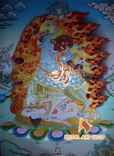 Buddhist Figure Paintings, Buddhist Paintings, Handcrafted Paintings, Tibetan Thangka Painting, Nepalese Art, Nepal Art Shop