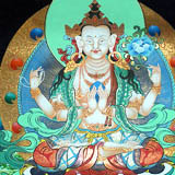 thangka painting origin, thangka painting materials, shakyamuni buddha thangka, gautama buddha, tibetan thangka, kalchakra Mandala