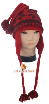 knitted woollen hats, nepali woolen cap, wool clothing from nepal,
monkey cap nepal, woolen cap price in nepal