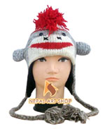 wool and knits,
woolen animal hats, knitted woollen hats, nepali woolen cap
