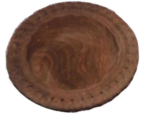 Walnut Bowl, Hand Carved walnut Bowl, Walnut Fruit Bowl, Walnut Tray Round