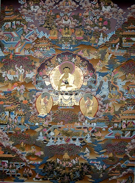 Buddha Life Story, buddha thangka painting, 
thangka arts and crafts store, buddhist thangka, thangka painting nepal