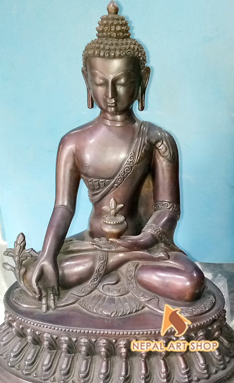 Medicine Buddha Statue, handmade buddha statue, Meditating Buddha Statue, Kathmandu Nepal