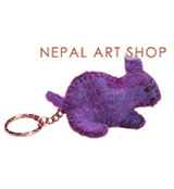 Felt keyring, Felt craft, felt wool keyring, felt craft keyrings, Nepal felt craft