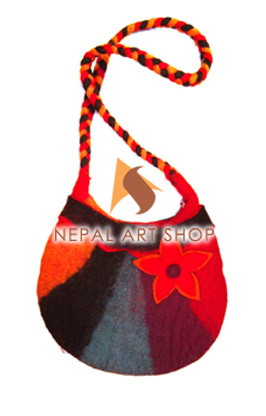 Felted Bag, Felt wool Bag, Tote Bags, Crossbody Bags, felt in nepal, felt and yarn, felt ball, felt industry, Nepal felt products