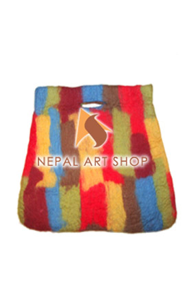 Felted Bag, Felt wool Bag, Tote Bags, Crossbody Bags, felt in nepal, felt and yarn, felt ball, felt industry, Nepal felt products