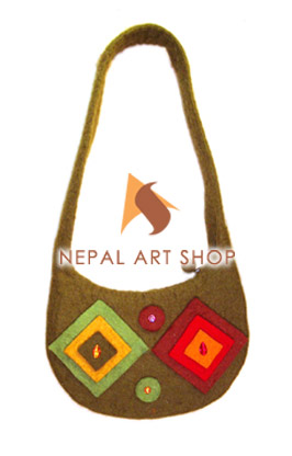 Felted Bag, Felt wool Bag, Tote Bags, Crossbody Bags, felt in nepal, felt and yarn, felt ball, felt industry, Nepal felt products