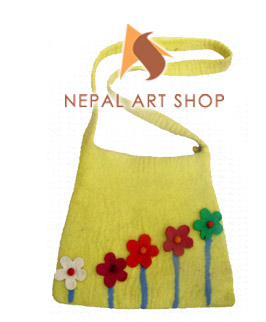 Felted Bag, Felt wool Bag, Tote Bags, Crossbody Bags, felt in nepal, felt and yarn, felt ball, felt industry, Nepal felt products