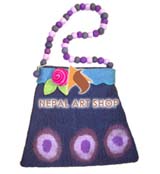 felt craft bags, handmade felt bags, felt in nepal, felt and yarn, felt ball, felt industry, Nepal felt products