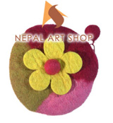 felt purses, felt craft, handbag, purse, Nepal felt purses, felt products