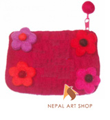 felt purses, felt craft, handbag, purse, Nepal felt purses, felt products