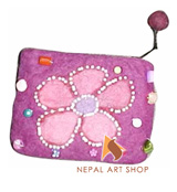 felt purses, felt craft, handbag, purse, Nepal felt purses, felt products