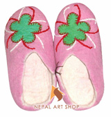 felt shoes, felt products, Nepal felt shoes, Nepal handmade felt shoes