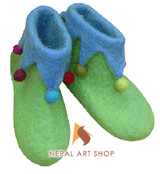 felt shoes, felt products, Nepal felt shoes, Nepal handmade felt shoes