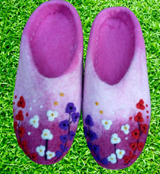 felt shoes, felt products, Nepal felt shoes, Nepal handmade felt shoes