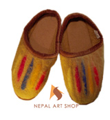 felt shoes, felt products, Nepal felt shoes, Nepal handmade felt shoes