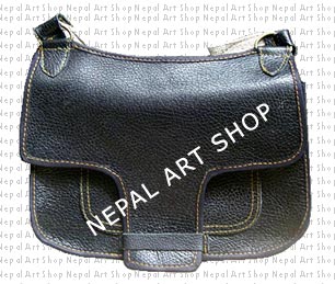 Hemp & leather crossbody bags, nepal leather crafts