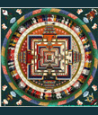 Kalchakra Mandala Thangka Painting Kalchakra Mandala Thangka, Kalchakra Mandala Painting, buddhist kalachakra mandala, man dala, buddha painting, mandala art