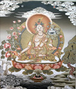 White Tara Thangka Art Painting white tara, buddha tara, thangka painting, thangka art, tara mandala art, white tara thangka