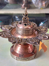 Tibetan Incense burner, 
anitue incense burner, metal incense burner, wooden incense burner
