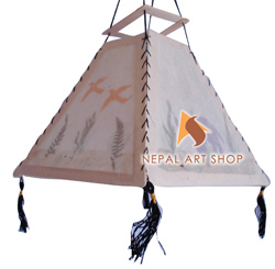 Paper lamp shade, lamp shade wholesale, lokta paper lamp shades