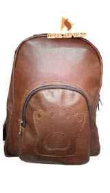 ladies leather backpack purse, nepal bag, himalaya handmade,
handcrafted leather bags