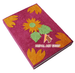 Lokta paper notebook, Nepali lokta paper notebook, handmade lokta paper notebook from Nepal, Nepal made lokta paper notebook, lokta paper products handmade in Nepal