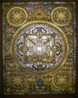 Pancha buddha mandala thangka, buddha mandala, puncha buddha, Thangka art
