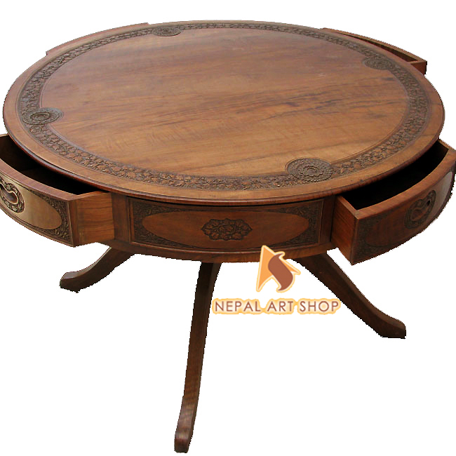 hand carved living room tables, kashmiri walnut,
wood carving, furniture, modern tables designs