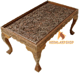 walnut carving living room coffee table, center table, 
walnut wood, living room tables