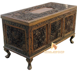 walnut chest, walnut cabinets, drawers, hand carved chest and cabinets with drawers