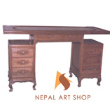 walnut escritoire, secretary desks, writing desk, dark walnut