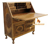 escritoire, modern secretary desk, wooden furniture, handmade escritoire,
walnut wooden writing table