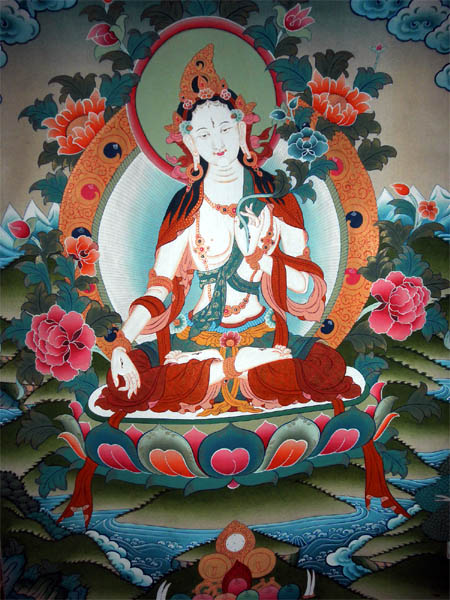 white tara, buddha tara, thangka painting, thangka art, tara mandala art, white tara thangka, white tara buddha, tara paintings, tara thangka