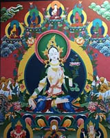 buddha tara, tibetan mandala, buddha paint, tibetan thangka